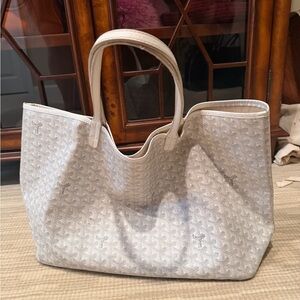 White Patterned Tote Bag - Designer Style